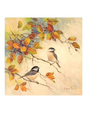 Cuadro decorativo Aves de otoño II técnica mixta Cuadros Jr Aves Silvestres