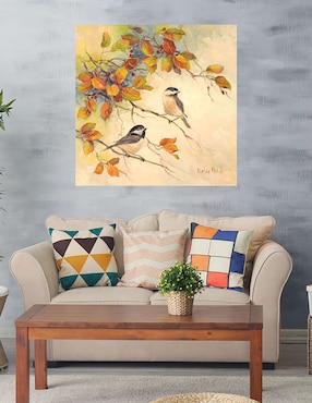 Cuadro decorativo Aves de otoño II técnica mixta Cuadros Jr Aves Silvestres