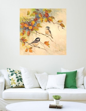 Cuadro decorativo Aves de otoño II técnica mixta Cuadros Jr Aves Silvestres