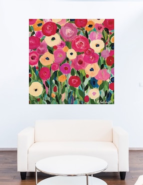 Cuadro decorativo Alegría de la infancia técnica mixta Cuadros Jr Flores