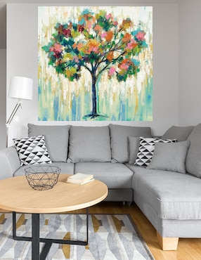 Cuadro decorativo Árbol floreciente técnica mixta Cuadros Jr Árboles