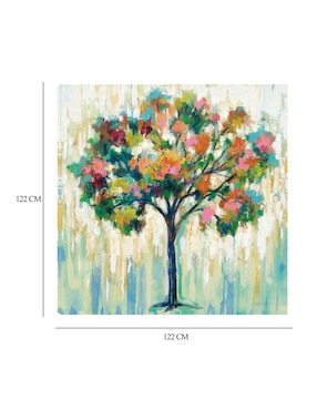 Cuadro decorativo Árbol floreciente técnica mixta Cuadros Jr Árboles
