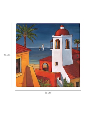 Cuadro decorativo Antigua 2 técnica mixta Cuadros Jr Lugares