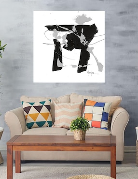 Cuadro decorativo Adiciones de lujo plateado técnica mixta Cuadros Jr Formas