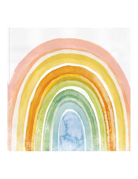 Cuadro decorativo Arcoiris acuarela técnica mixta Cuadros Jr Formas