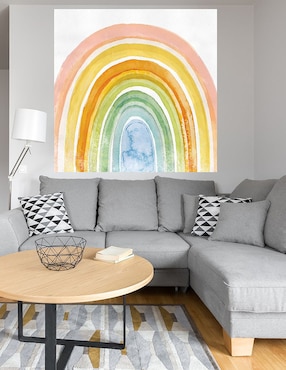 Cuadro decorativo Arcoiris acuarela técnica mixta Cuadros Jr Formas