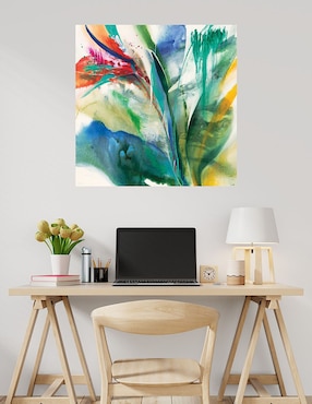 Cuadro decorativo Ave del paraíso técnica mixta Cuadros Jr Floración