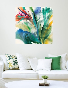 Cuadro decorativo Ave del paraíso técnica mixta Cuadros Jr Floración