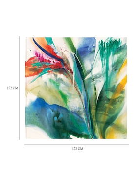 Cuadro decorativo Ave del paraíso técnica mixta Cuadros Jr Floración