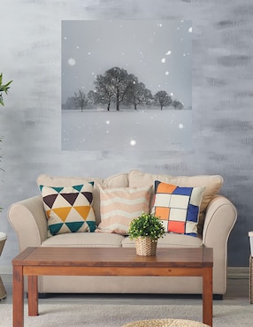 Cuadro decorativo Árboles en la nieve técnica mixta Cuadros Jr Naturaleza