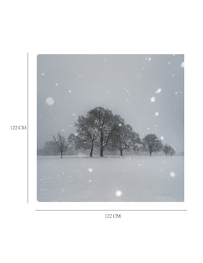 Cuadro decorativo Árboles en la nieve técnica mixta Cuadros Jr Naturaleza