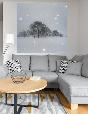 Cuadro decorativo Árboles en la nieve técnica mixta Cuadros Jr Naturaleza