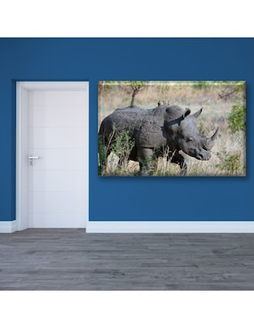 Cuadro decorativo Industria Grafica Ciento 23 perfil de rinoceronte