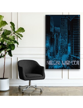 Cuadro decorativo Industria Grafica Ciento 23 Ciudad neón