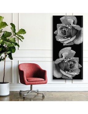 Cuadro decorativo Industria Grafica Ciento 23 Rosa con rocío