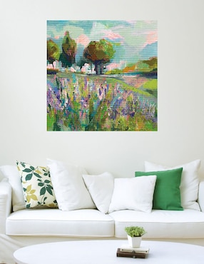Cuadro decorativo Campo de flores técnica mixta Cuadros Jr Primavera