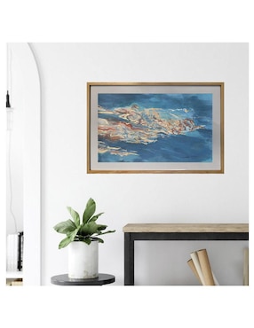 Pintura Reflejo de oro técnica acrílico Lune Art Gallery