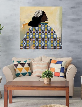 Cuadro decorativo Chicas con oro técnica mixta Cuadros Jr Gente