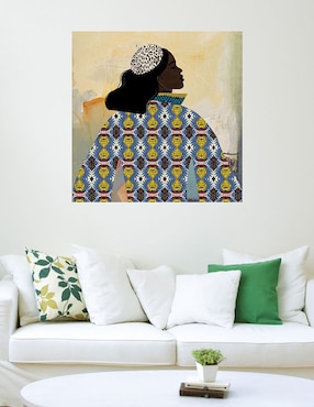 Cuadro decorativo Chicas con oro técnica mixta Cuadros Jr Gente