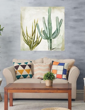 Cuadro decorativo Cactus en Acuarela II técnica mixta Cuadros Jr