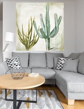 Cuadro decorativo Cactus en Acuarela II técnica mixta Cuadros Jr