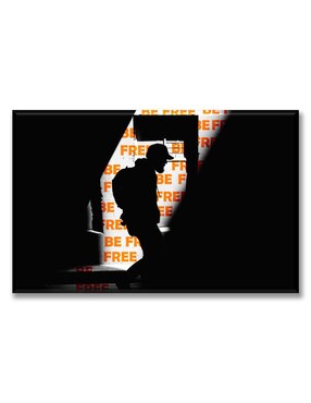 Cuadro decorativo Industria Grafica Ciento 23 Be free