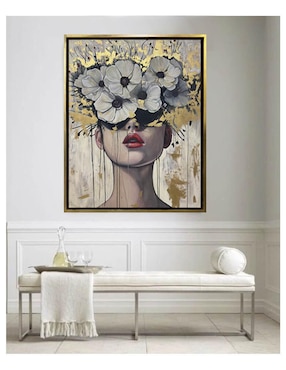 Pintura Belleza Latente técnica acrílico Lune Art Gallery Flores