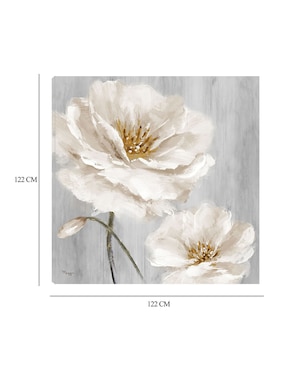 Cuadro decorativo Blancos de Jardín I técnica mixta Cuadros Jr Floración