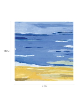 Cuadro decorativo Costa Abstracta técnica mixta Cuadros Jr Playas