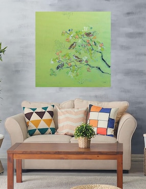Cuadro decorativo Canto de Pájaro técnica mixta Cuadros Jr Aves Silvestres