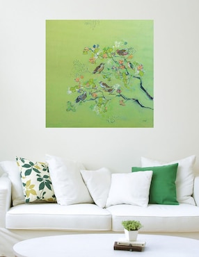 Cuadro decorativo Canto de Pájaro técnica mixta Cuadros Jr Aves Silvestres