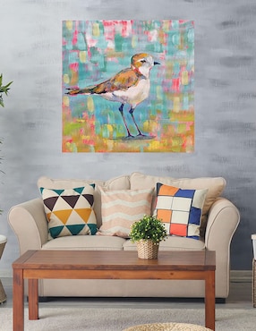 Cuadro decorativo Chorlito Costero III técnica mixta Cuadros Jr Aves Silvestres