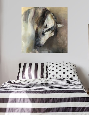 Cuadro decorativo Caballo clásico técnica mixta Cuadros Jr Animales Domésticos