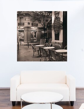 Cuadro decorativo Café, Montmartre técnica mixta Cuadros Jr Lugares