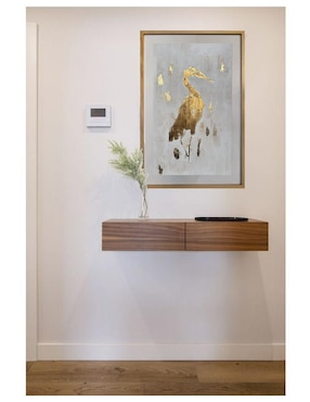 Pintura Ave de oro técnica acrílico Lune Art Gallery Aves