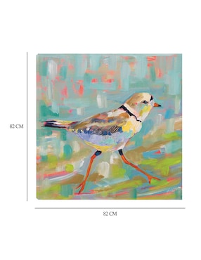 Cuadro decorativo Chorlito Costero I técnica mixta Cuadros Jr Aves Silvestres