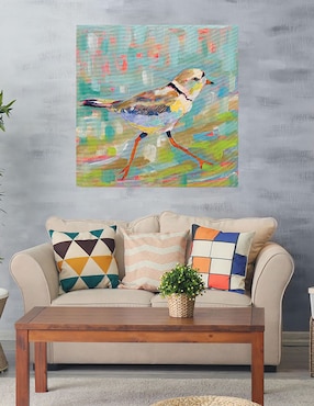 Cuadro decorativo Chorlito Costero I técnica mixta Cuadros Jr Aves Silvestres