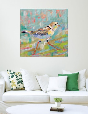 Cuadro decorativo Chorlito Costero I técnica mixta Cuadros Jr Aves Silvestres