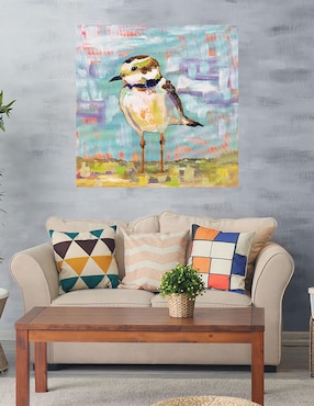Cuadro decorativo Chorlito Costero II técnica mixta Cuadros Jr Aves Silvestres