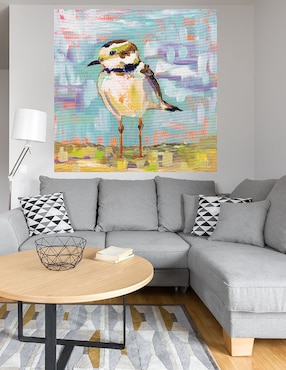 Cuadro decorativo Chorlito Costero II técnica mixta Cuadros Jr Aves Silvestres