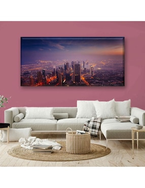 Cuadro decorativo Industria Grafica Ciento 23 Dubai de noche