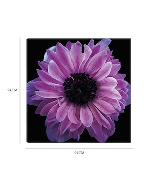 Cuadro decorativo Cosecha de anémona morada técnica mixta Cuadros Jr Floración