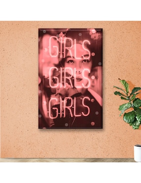 Cuadro decorativo Industria Grafica Ciento 23 girls neón
