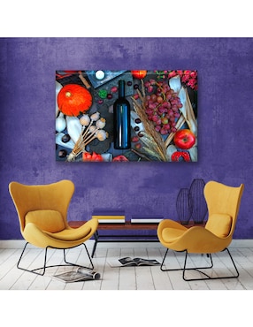 Cuadro decorativo Industria Grafica Ciento 23 Bodegón vino
