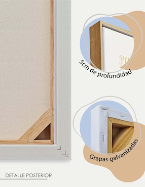 Cuadro decorativo Canvas Art tela y plasta