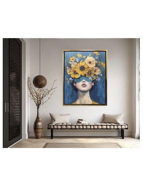 Pintura Blooming Beauty técnica acrílico Lune Art Gallery
