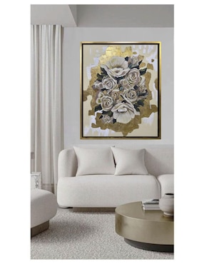 Pintura Jardín de oro técnica acrílico Lune Art Gallery