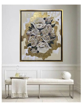 Pintura Jardín de oro técnica acrílico Lune Art Gallery