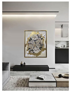 Pintura Jardín de oro técnica acrílico Lune Art Gallery