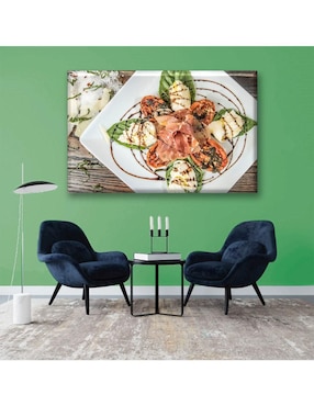 Cuadro decorativo Industria Grafica Ciento 23 Platillo con jamón serrano
